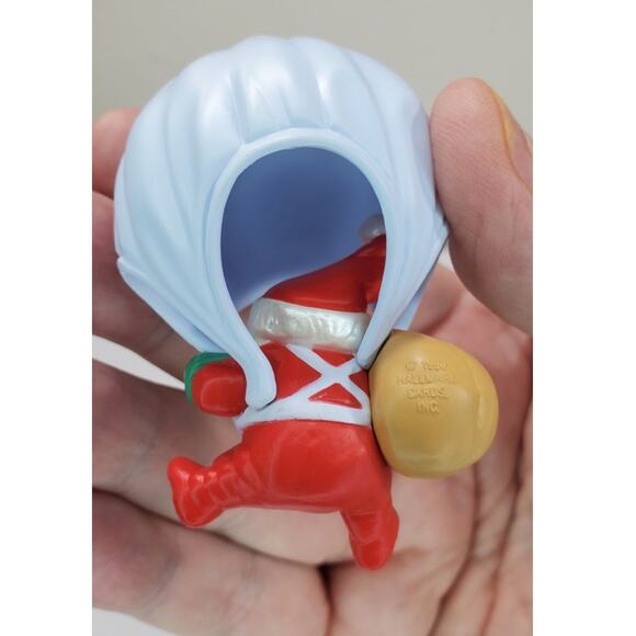 Vintage 1990 Hallmark Keepsake "Joy Is in the Air" Santa Ornament - Picture 5 of 7